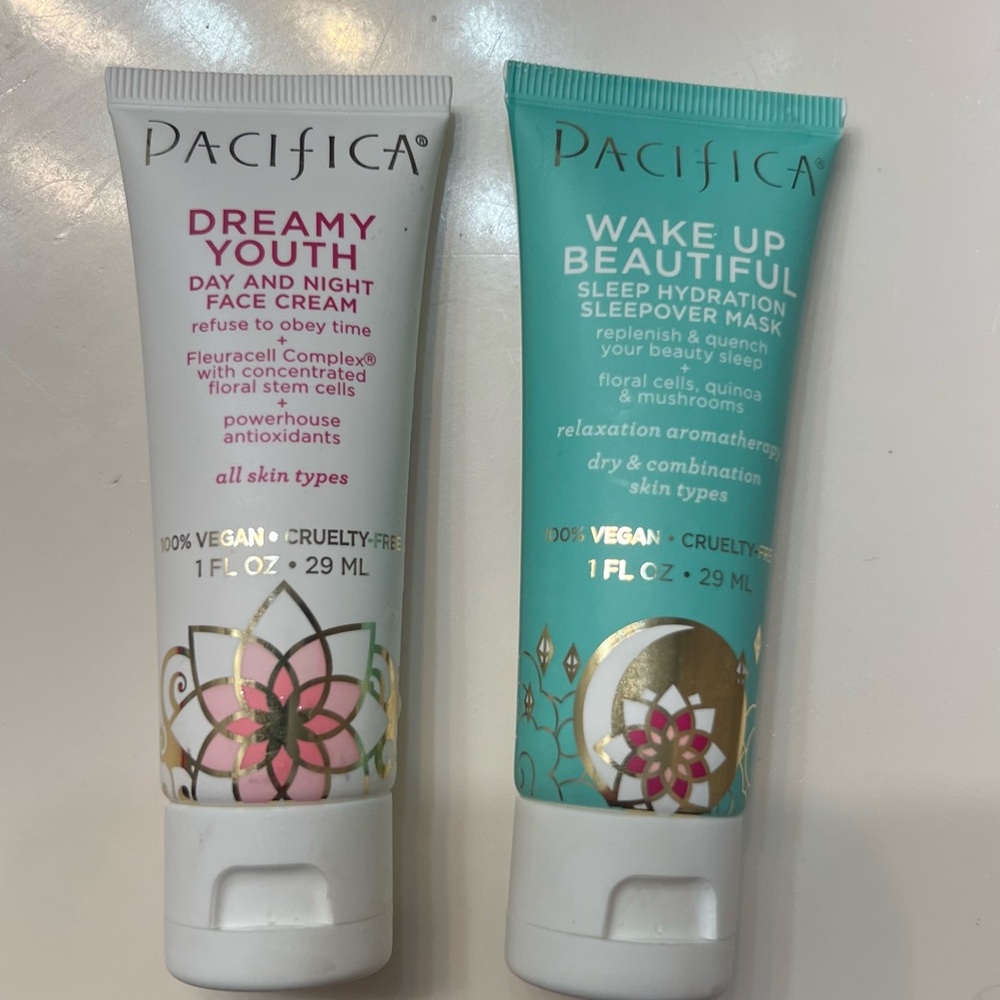 Pacifica Skincare Duo - Face Cream/Sleepover Mask
